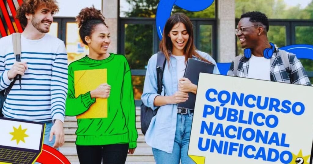 Candidatos se preparam para o Enem dos Concursos 2025, que oferece vagas em todo o Brasil com salários atrativos