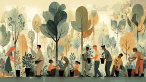 Imagem ilustrando alerta laranja do INMET com ventos fortes, nuvens carregadas e chuva intensa em Montes Claros e regiões Norte, Centro e Noroeste de Minas Gerais, indicando risco de alagamentos e temporais entre domingo e segunda-feira.