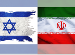 Imagem ilustrativa representando a tensão geopolítica entre Israel ou Estados Unidos, com destaque para o impacto global e econômico do conflito.