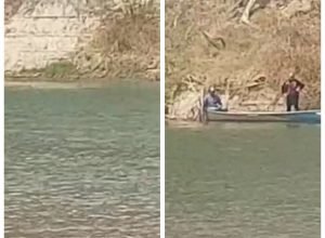 1 de 1Homem desapareceu em rio na zona rural de Urucuia — Foto: Montagem/g1