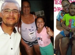 1 de 3Donizete (motorista), Ramira e a neta Izabelle, Jane e o filho Enzo — Foto: Montagem/g1
