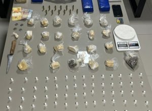 1 de 1Materiais apreendidos pela PM — Foto: Polícia Militar