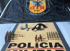 1 de 1Materiais apreendidos pela polícia — Foto: Polícia Militar Rodoviária