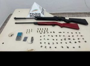 1 de 1Materiais apreendidos pela PM — Foto: Polícia Militar