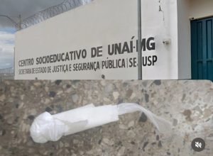 1 de 1Porção de cocaína apreendida — Foto: Centro Socioeducativo de Unaí